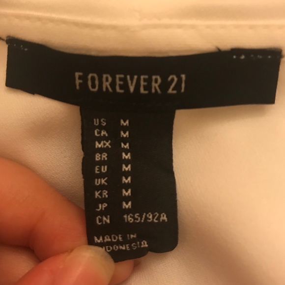 White Cascading Ruffle Top - Picture 3 of 4